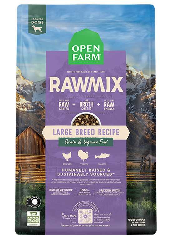 RawMix Large Breed Grain-Free Dog Kibble — 20 lb