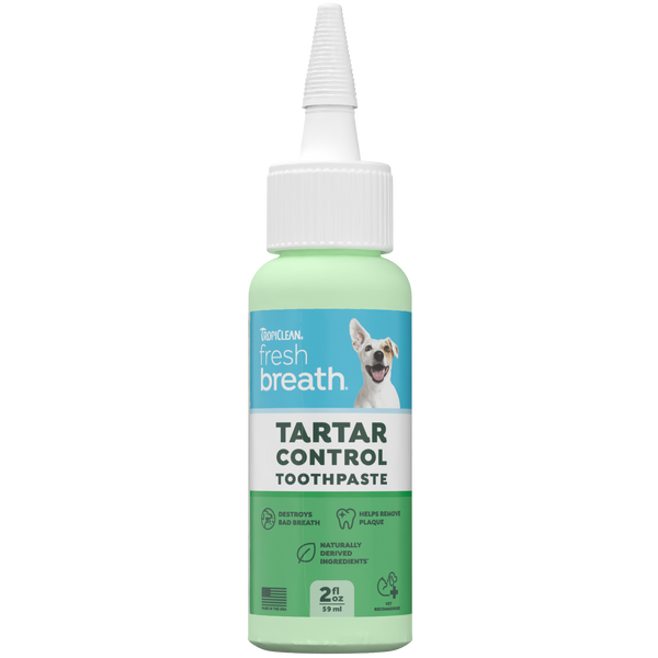 TropiClean Fresh Breath Dental & Oral Care Brushing Gel for Pets — 2oz retail package
