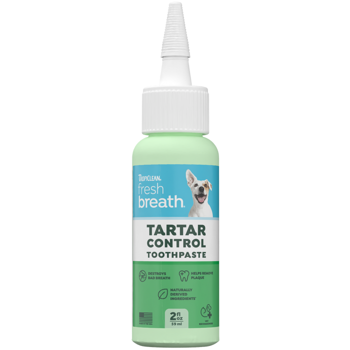 TropiClean Fresh Breath Dental & Oral Care Brushing Gel for Pets — 2oz retail package