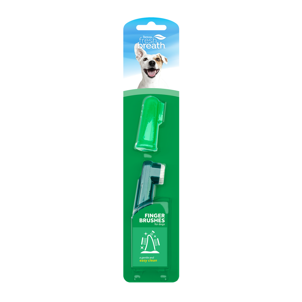 TropiClean Fresh Breath Finger Brushes for Pets, 2 pack — 2 pack retail package