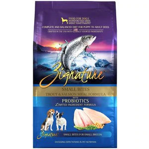 Zignature Small Bites Trout & Salmon Meal Dry Dog Food