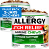 YUMA'S Allergy & Itch Relief Soft Chews for Dogs, Chicken Flavor, 2-Pack, 340 Count