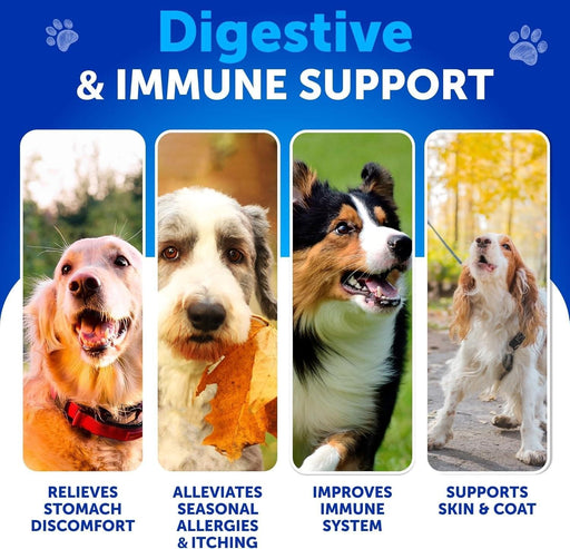 Artullano Advanced Probiotics for Dogs, Duck Flavor, 70 Soft Chews