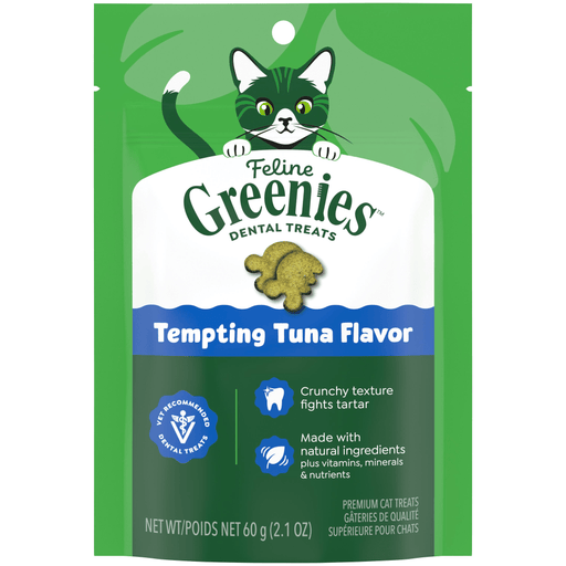 Greenies Feline Tuna Dental Treat — manufacturer recipe-family image; package size may differ