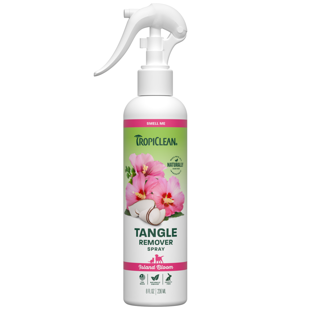 TropiClean Island Bloom Tangle Remover Pet Spray, 8oz — 8oz retail package