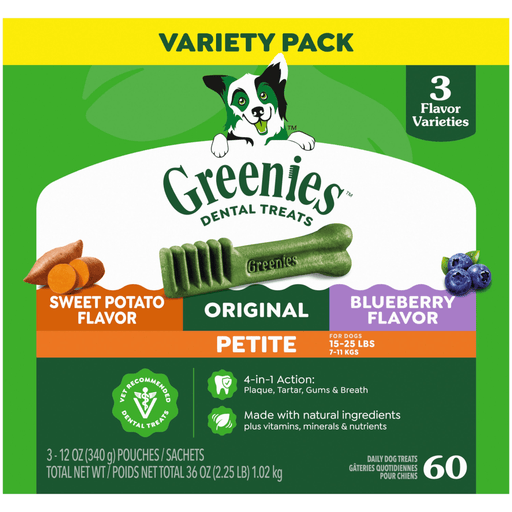 Greenies Original Dental Chews Regular — manufacturer recipe-family image; package size may differ