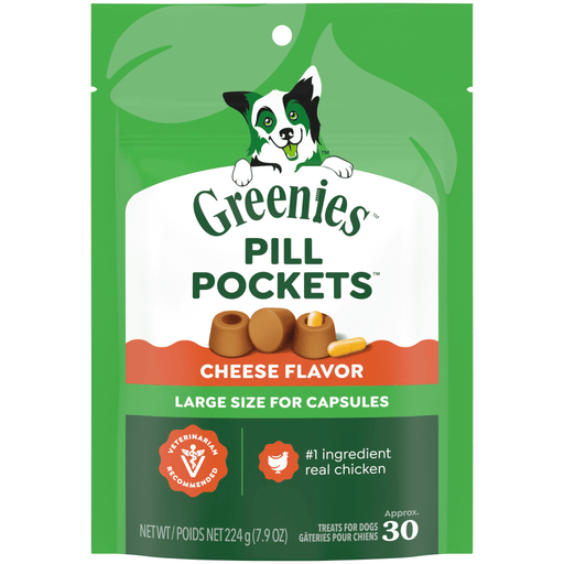 Greenies Pillpockets Cheese — manufacturer recipe-family image; package size may differ