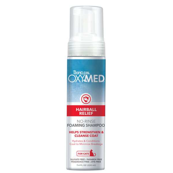 TropiClean OxyMed Waterless Dry Shampoo for Cats — 7.4 oz retail package