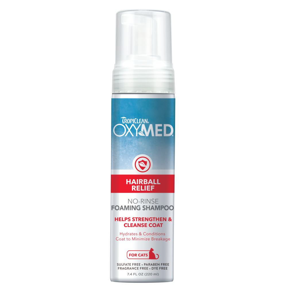 TropiClean OxyMed Waterless Dry Shampoo for Cats — 7.4 oz retail package