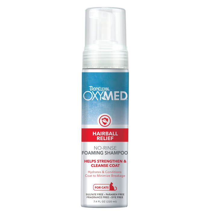 TropiClean OxyMed Waterless Dry Shampoo for Cats — 7.4 oz retail package