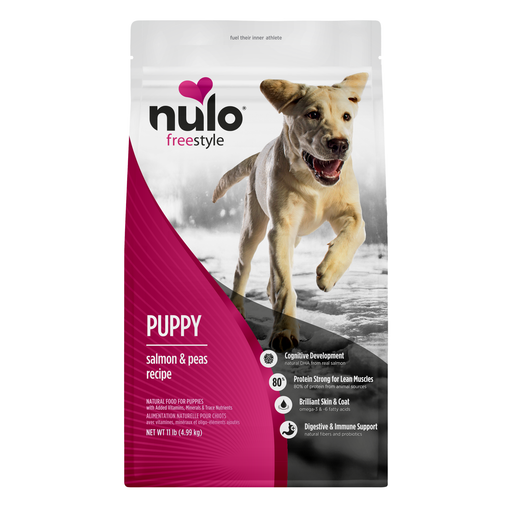 Nulo FreeStyle Puppy Salmon & Peas Recipe for Dogs - 11 lb bag - front package