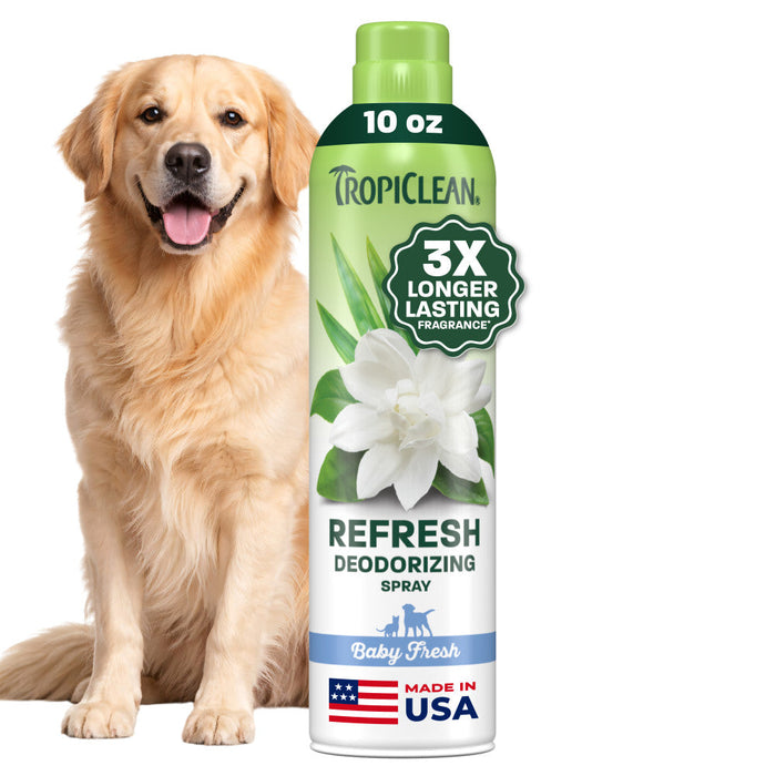TropiClean Baby Fresh Deodorizing Pet Spray, 10oz — 10oz retail package