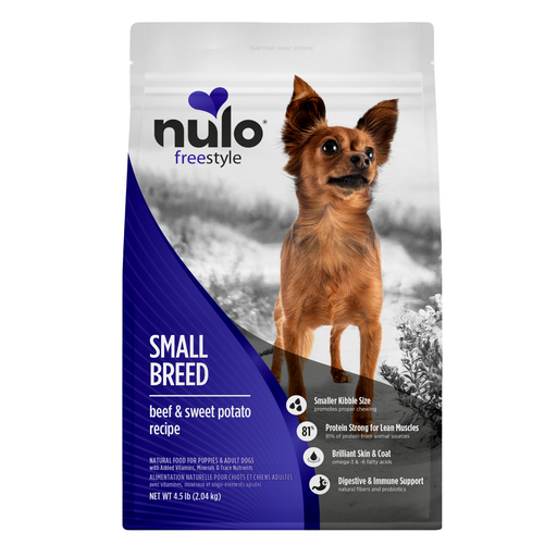 Nulo FreeStyle Small Breed Beef & Sweet Potato Recipe for Dogs - 4.5 lb bag - front package