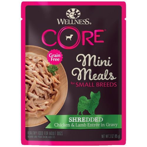 Wellness CORE Mini Meals Chicken & Lamb — 3-oz, case of 12; Case of 12 × 3-oz containers