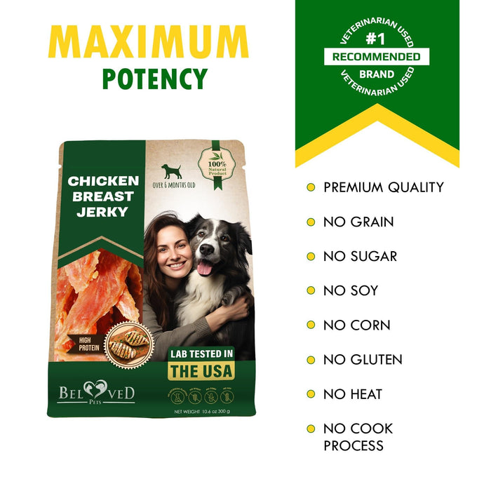 Beloved Pets Chicken Breast Jerky Dog Treats, 10.6 oz