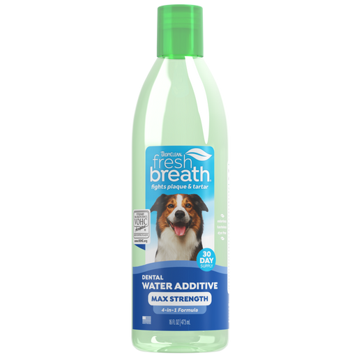 TropiClean Fresh Breath Max Strength Dental Water Additive for Dogs 16oz — 16oz retail package
