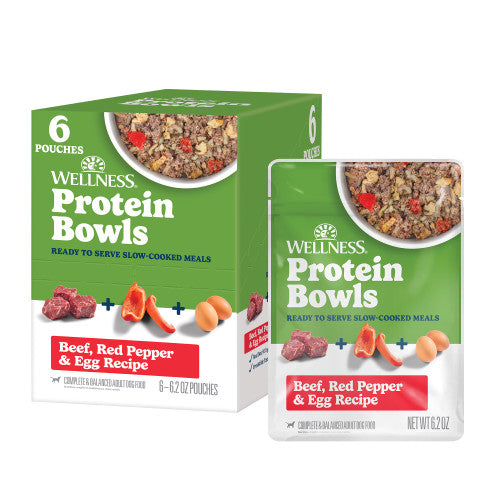 Wellness Protein Bowls Beef, Red Pepper & Egg — 6.2-oz, case of 12; Case of 12 × 6.2-oz containers