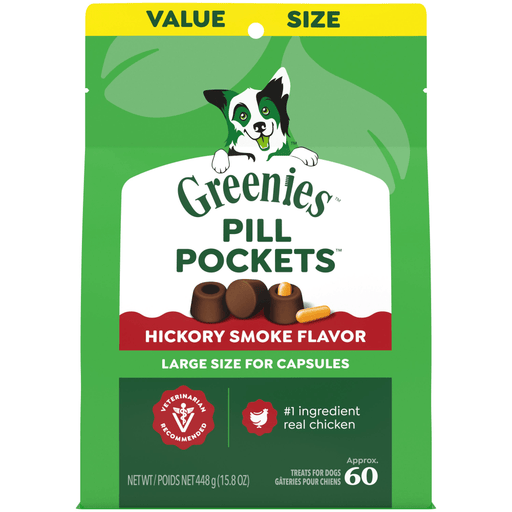 Greenies Pillpockets Capsule Hickory Dog Value Pack — manufacturer recipe-family image; package size may differ