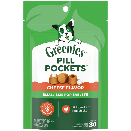Greenies Pill Pockets Treats Cheese Tab — manufacturer recipe-family image; package size may differ
