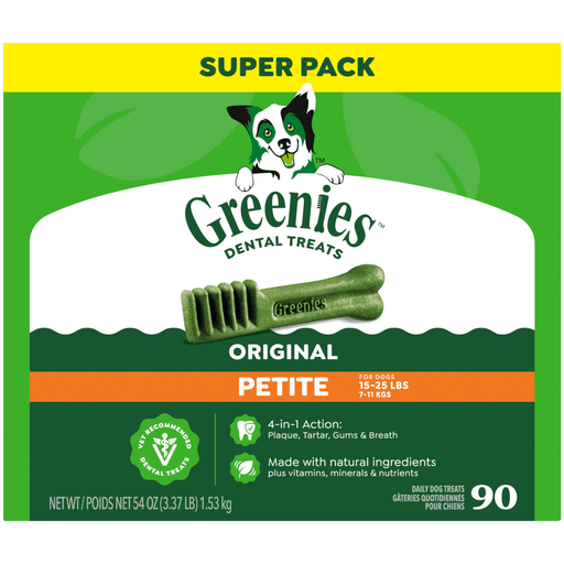 Greenies Dental Chews Petite — manufacturer recipe-family image; package size may differ