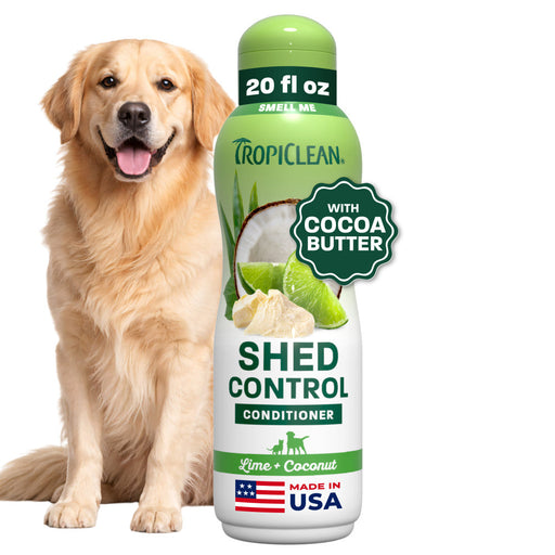 TropiClean Lime + Coconut Shed Control Pet Conditioner, 20oz — 20oz retail package