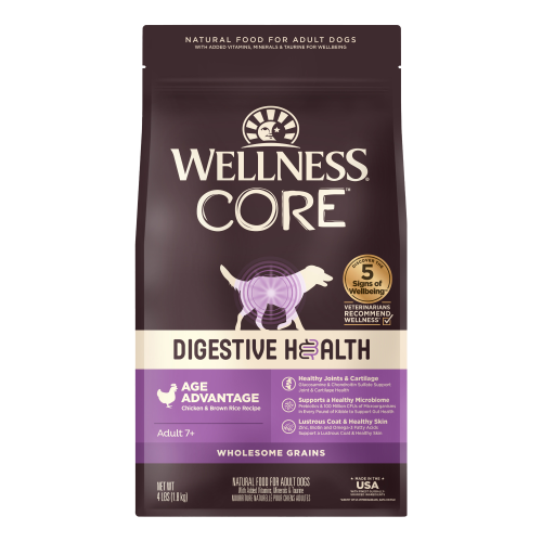 Wellness CORE Digestive Health Age Advantage Chicken & Brown Rice Recipe — 4-lb bag; 4-lb bag (one bag)