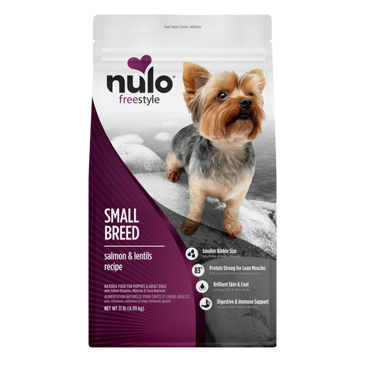 Nulo FreeStyle Small Breed Salmon & Lentils Recipe for Dogs 11 lb - front package