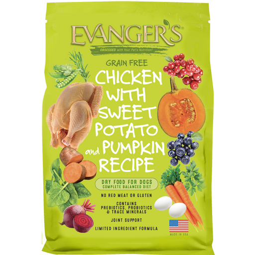 Evanger's Grain-Free Chicken with Sweet Potato & Pumpkin Recipe Dry Dog Food