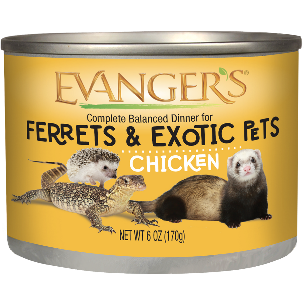 Evanger's Chicken Wet Ferret Food, 6-oz can, case of 12