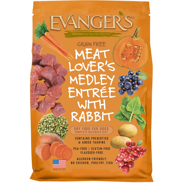 Evanger's Meat Lover's Medley with Rabbit Grain-Free Dry Dog Food