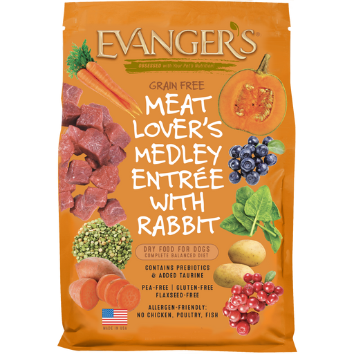 Evanger's Meat Lover's Medley with Rabbit Grain-Free Dry Dog Food