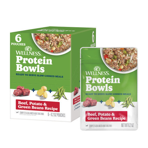 Wellness Protein Bowls Beef, Potato & Green Beans — 6.2-oz, case of 12; Case of 12 × 6.2-oz containers