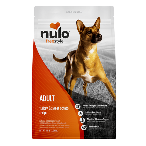 Nulo FreeStyle Turkey & Sweet Potato Recipe for Dogs - 4.5 lb bag - front package