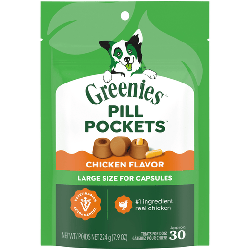 Greenies Pillpockets Capsule Chicken — manufacturer recipe-family image; package size may differ