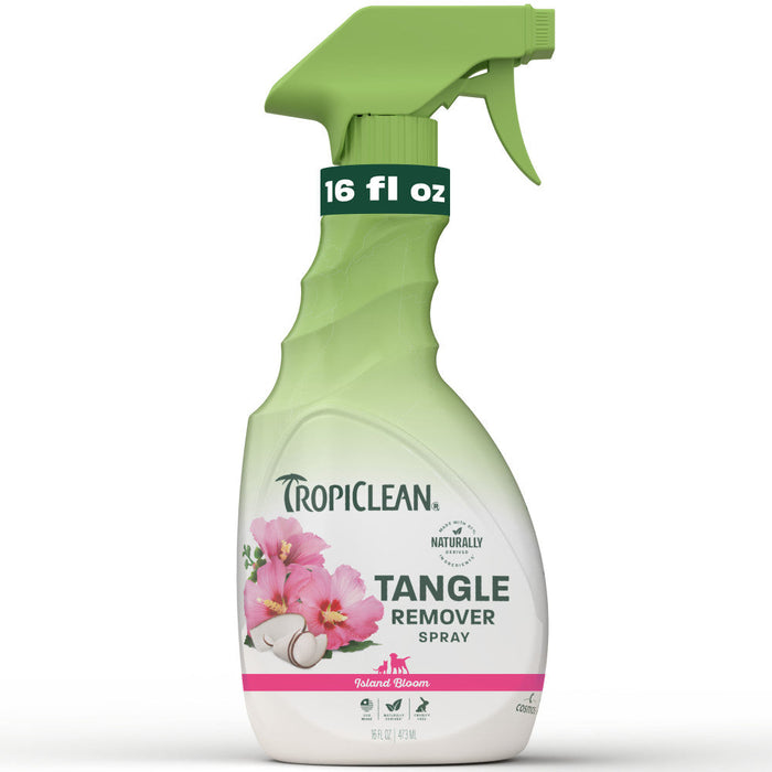 TropiClean Island Bloom Tangle Remover Pet Spray, 16oz — 16oz retail package