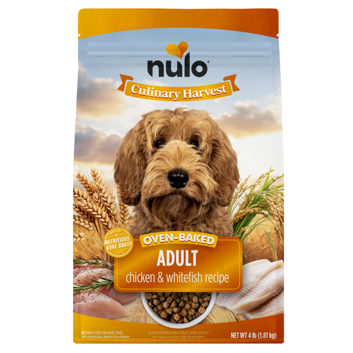 Nulo Culinary Harvest Chicken & Whitefish Recipe for Dogs - 4 lb bag - front package