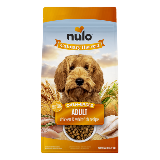 Nulo Culinary Harvest Chicken & Whitefish Recipe for Dogs - 20 lb bag - front package