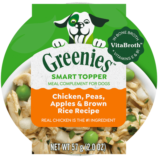 Greenies Chicken, Apple & Brown Rice in Bone Broth Dog Food — Full Case — manufacturer recipe-family image; package size may differ