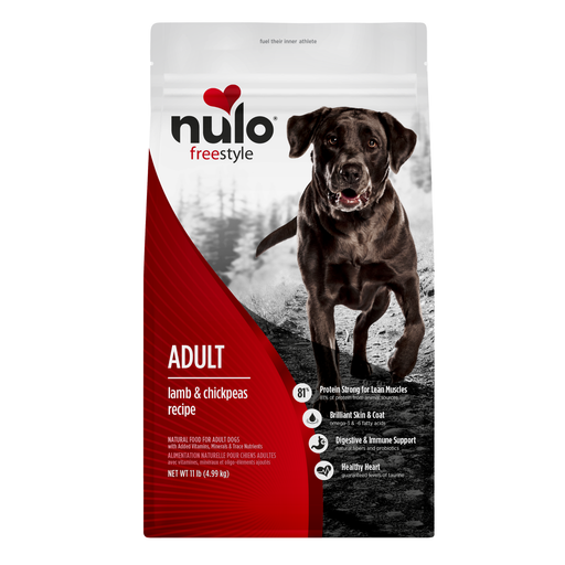 Nulo FreeStyle Lamb & Chickpeas Recipe for Dogs - 11 lb bag - front package