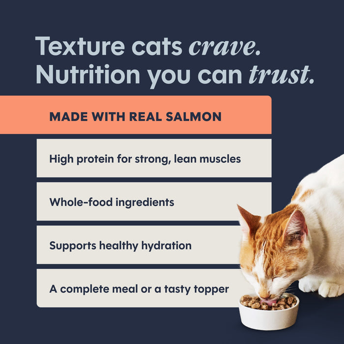 Instinct Flaked Salmon Entrée cat  product benefits and recipe information