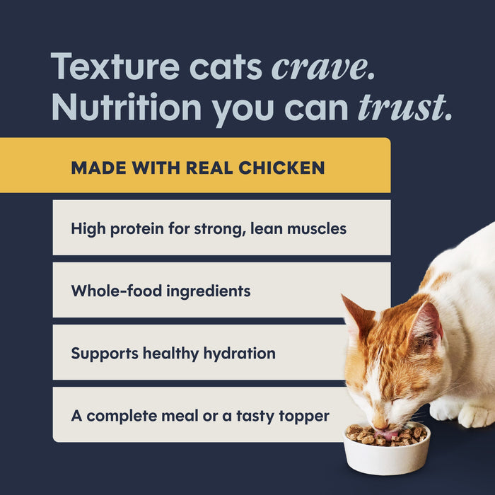 Instinct Flaked Chicken Entrée cat  product benefits and recipe information