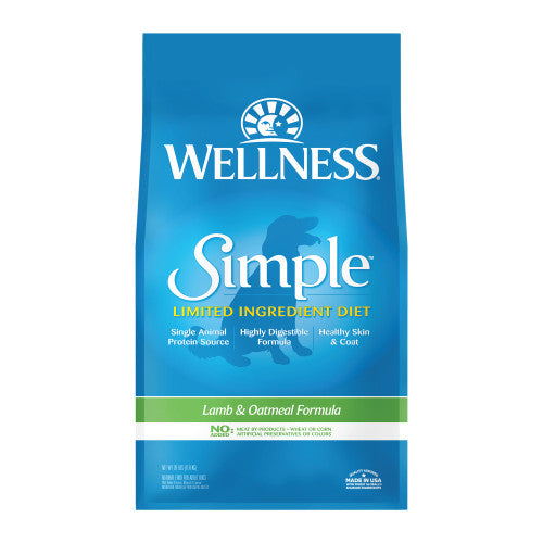 Wellness Simple  Lamb & Oatmeal Formula — 26-lb bag; 26-lb bag (one bag)