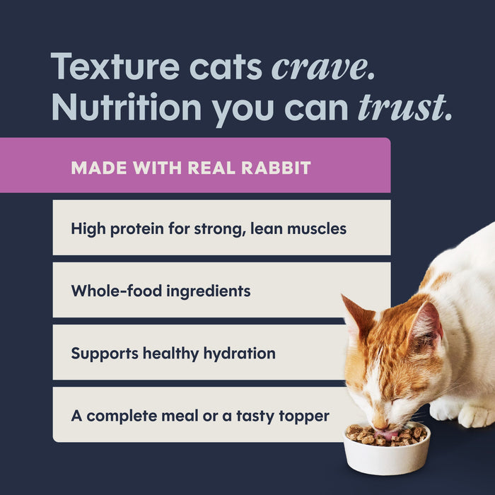Instinct Flaked Rabbit Entrée cat  product benefits and recipe information