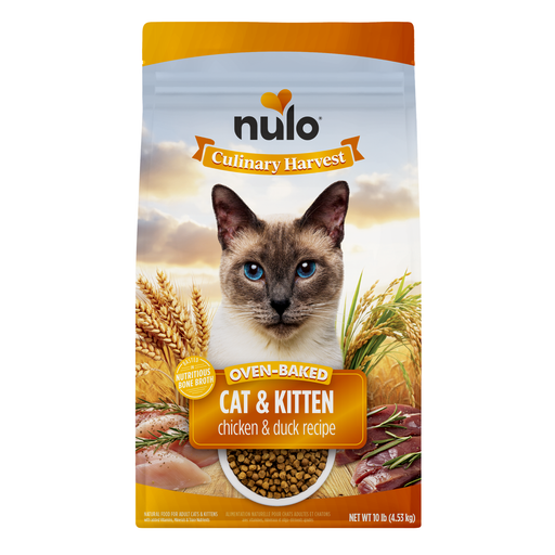 Nulo Culinary Harvest Chicken & Duck Recipe for Cats - 10 lb bag - front package