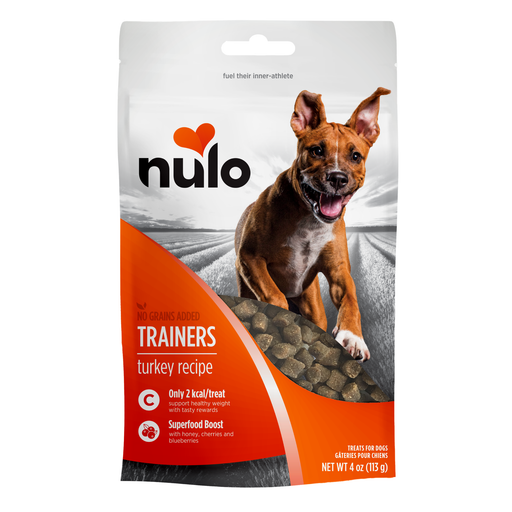 Nulo Trainers Treats Turkey Recipe for Dogs - 4 oz bag - front package