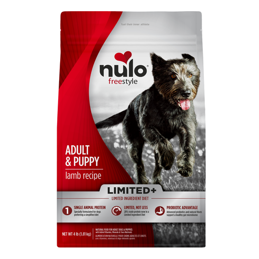 Nulo FreeStyle Limited+ Lamb Recipe for Dogs - 4 lb bag - front package