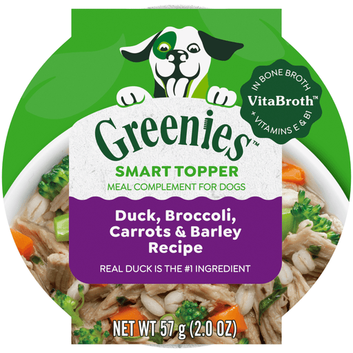 Greenies Duck Brocolli Carrots & Barley in Bone Broth Dog Food — Full Case — manufacturer recipe-family image; package size may differ