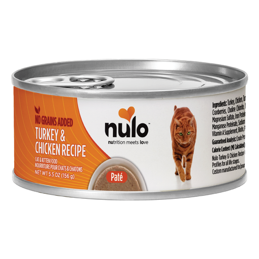 Nulo Paté Turkey & Chicken Recipe for Cats - 5.5 oz can - front package