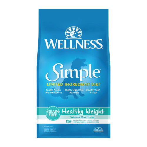 Wellness Simple  Healthy Weight Salmon & Peas Formula — 24-lb bag; 24-lb bag (one bag)