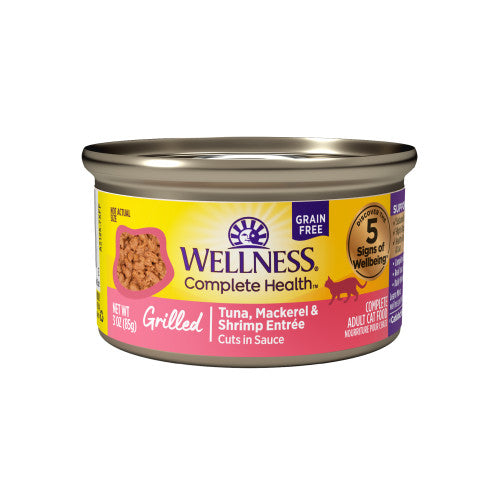 Wellness Complete Health  Tuna, Mackerel & Shrimp — 3-oz, case of 12; Case of 12 × 3-oz containers